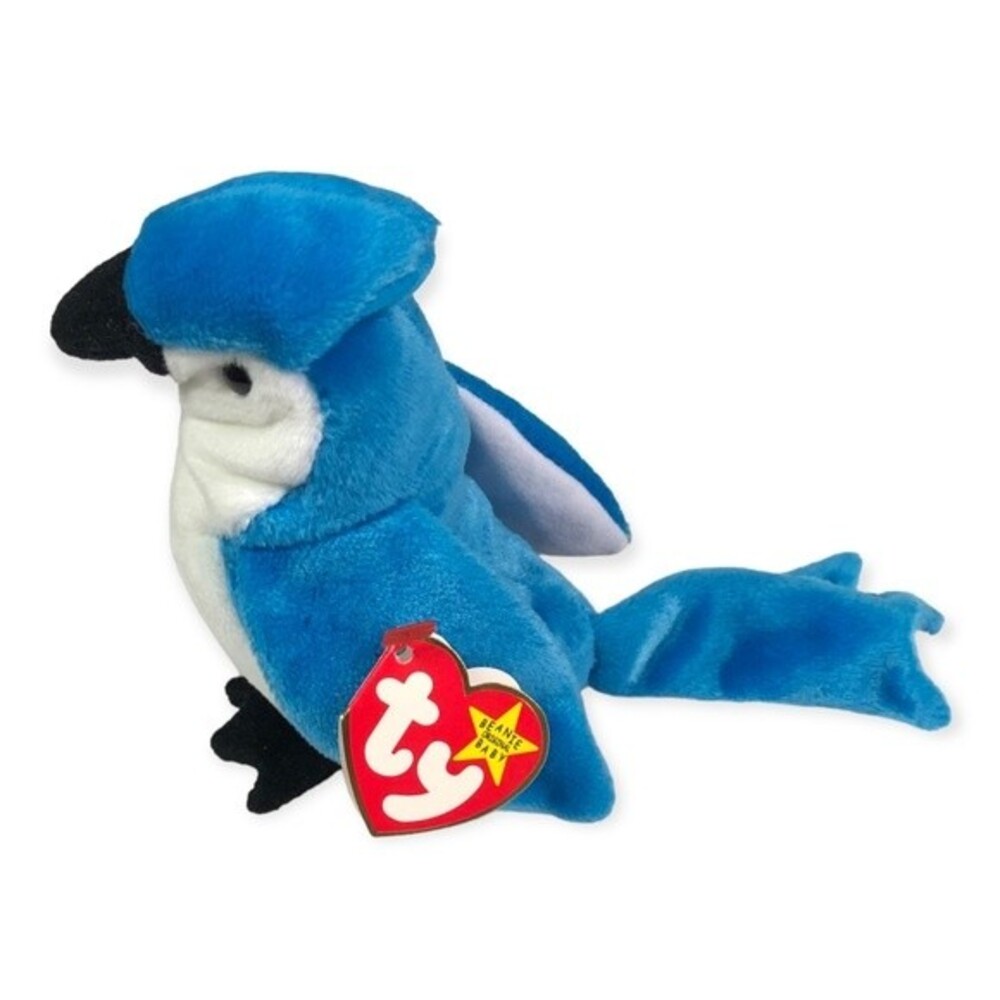 TY Rocket the Blue Jay Vintage Retired Beanie Baby 1998